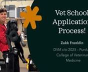 Hi, I&#39;m a current vet student and in this video I go over the main parts of applying to veterinarian school and share some helpful advice about the process - Who should apply, school selection criteria, veterinary experience, personal essay writing, interviewing, etc... I recommend watching on 1.2x speed. Feel free to comment questions!nnLinks:nVMCAS - https://vmcas.liaisoncas.com/applicant-ux/#/loginnTMDSAS - https://www.tmdsas.com/veterinary/index.htmlnVet School Comparison Spreadsheet (TX Res