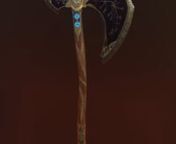 This is the high quality 3d model of Kratos&#39; axe from god of war ragnarok, for use in animations, renders, games, printing... etc.nThe rar files contains various file formats: nn.blendn.objn.fbxn .gltfn .mtln .stln Substance painter(.spp)nnSpecifications:nnnVertices: 7,348nPolygons: 13,158nMaterials: 4nTextures: 28 nnnModel including all PBR textures set.(512 - 4k)nnDiffuse/AlbedonMetallicnRoughnessnNormal(OpenGL, Direct x)nHeight nAmbient OcclusionnEmissivennThe .blend file is the original vers