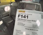 Walk-around video of F141: 1969 Chevrolet Camaro RS/SS Z10 crossing the block at Mecum Kissimmee 2024.