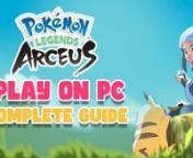 It is now 2024 but I just want to share to you guys a complete guide in playing Pokemon Legends Arceus version 1.1.1 on PC. Yes, this game can now fully run on PC, Mobile devices and in Steam Deck by following the siple steps I&#39;ll be showing in this video tutorial.nnOfficial Site https://approms.com/pokelegendsarceusryuzunnWhat are the system requirements for Yuzu Application?nYuzu currently requires an OpenGL 4.6 capable GPU and a CPU that has high single-core performance. It also requires a mi