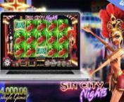 The dazzling and beautiful Las Vegas is the setting of BetSoft&#39;s online slot game, Sin City Nights. The game features 5 reels and 25 paylines, and offers various symbols related to the theme, such as diamonds, lucky 7s, fruits and of course, showgirls. One of the main features of Sin City Nights is its Exploding Symbols, where winning combinations will cause the symbols to explode and new symbols to fall into place, potentially creating even more wins. Additionally, there is also a Free Spins bo