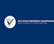 The 2023 SSV State Swimming Championships is not far away. If any athletes have never competed, or haven&#39;t competed in a few years, it can sometimes be hard to know what to expect. nnThis video gives a behind-the-scenes look at the various stages all athletes go through from arriving to competing. nnFor all the information you need about the up-and-coming State Swimming Championships.nhttps://www.ssv.vic.edu.au/state/pages/swimming.aspxnnn▼ STAY CONNECTED TO THE LATEST NEWS!n➤ Website ➝ ww