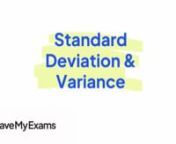 Everything you need to know to answer exam questions on Standard Deviation &amp; Variance! Check out the full video at https://www.savemyexams.co.uk/dp/maths/