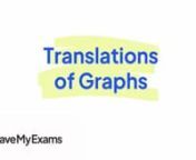 Everything you need to know to answer exam questions on Translations of Graphs! Check out the full video at https://www.savemyexams.co.uk/dp/maths/