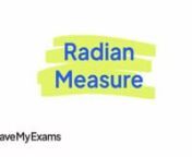Everything you need to know to answer exam questions on Radian Measure! Check out the full video at https://www.savemyexams.co.uk/dp/maths/