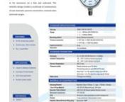 We are the leading supplier of All Stainless Steel Pressure Gauge made available to our clients at competitive prices. Liquid &amp; Gaseous mediums,Corrosive environments,Oil &amp; Gas application,Nuclear power plants,All SS measuring system,Socket-case, Direct welded,Dry / Liquid filled.nFor More Information visit :- www.indiapressuregauge.comnOur E-mail Address :- Info@Indiapressuregauge.ComnCall us at : +911145572946