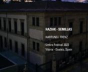 The light-text-projection HAZIAK - SEMILLAS by Detlef Hartung and Georg Trenz occupiesna corner of the Basque Parliament building (Parlamento Vasco), a former high school innVitoria-Gasteiz.nWords like