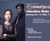 Three of the top musicians in jazz come together to perform as a “Trion” – a three charged particles unified as one – in an evening of energetic music at the Vermont Jazz Center on February 18th, 2023 at 7:30 PMnnThe Vermont Jazz Center is pleased to present an evening of adventurous music on Saturday, February 18th at 7:30 PM with Johnathan Blake’s Trion. This chord-less jazz trio (includes no chordal instrument such as piano or guitar) features three of the leading players of their g