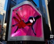 Watch Brooklyn&#39;s full-time, friendly neighborhood Spider-Man get catapulted across the Multiverse in this multi-screen narrative and 3D Billboard; follow Miles and Gwen portal-hopping from New York City to Los Angeles, from Toronto to Seoul in this action packed chase across the Spiderverse!nnWe are beyond excited and honored to have had the chance to contribute to such an epic launch, and extremely grateful for the ongoing partnership with Sony Pictures, and for the amazing opportunity and trus