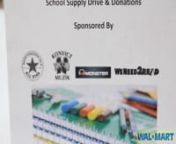 (7/29-7/31) SCHOOL SUPPLY DRIVE -WAL MART &amp; MIDWAY RECREATIONAL CENTER