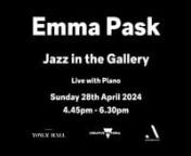 Tickets: nnAward winning vocalist Emma Pask has firmly established herself as one of Australia’s favourite voices in Jazz. Her effortless honest stage presence combined with her powerful vocal ability, leaves audiences spellbound and inspired whenever she takes to the stage.nnWhile Emma’s voice and style are unique, and individually her own, her performances are reminiscent of the classic era of jazz, when swing was top of the charts. Her talent was first spotted by internationally renowned