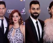 Virat Kohli-Anushka Sharma, Yuvraj Singh-Hazel Keech, Zaheer Khan-Sagarika Ghatge, Sania Mirza: NOT Bollywood but SPORTPERSONS raise the temperature with their STYLE. At the Indian Sports Honours Awards 2019, Anushka Sharma accompanied her husband in a feather-detailed halter blouse, paired with black trousers. Her cigarette pants stood out for the extra piece of fabric that trailed behind her. As for Kohli, the cricketer complemented his wife in a maroon blazer and sharp black trousers. Yuvraj