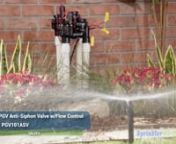 The Hunter ASV-Series Anti-Siphon Valve is a backflow prevention device designed for residential and light commercial sprinkler and irrigation systems. This all-in-one anti-siphon valve unit provides features and benefits such as stainless-steel bonnet, screws, hardware and springs, a leak-proof diaphragm, heavy-duty PVC construction that is UV and corrosion resistant and internal bleed. The Hunter ASV-Series Valve also features flow control and manual shutoff attributes. Available at SprinklerW