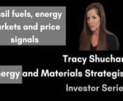 Energy markets, demand/supply, signals, developing countries and sector rotations into 2021nnTracy Shuchart started her career in finance at the Chicago Board of Trade. There, she started as a futures, options, and managed futures broker before moving on to managing a trade desk on the trade floor, where her firm strategized and executed on behalf of large hedge funds and global banks in energy, agriculture, softs, livestock, metals, FX futures, bonds and federal funds markets.nnhttps://www.hedg