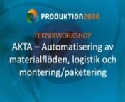 Se våra introduktionsfilmer om våra Teknikworkshoppar inom instrumentet Små och medelstora företag. (AKTA - Robin Hanson)