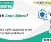 Join our email list by clicking on the link below for free technology-related reports, educational content, and deals on our coursesnnhttps://sendfox.com/makerdemynnAzure Sphere is designed specifically for IoT applications. Microsoft Azure Sphere provides cloud support and security solutions for IoT devices. It is made up of three primary components - Secured MCU, Secured OS and Cloud Security. Check out this video to know more.nnDownload Link: nn1. Hardware development kit - https://azure.micr