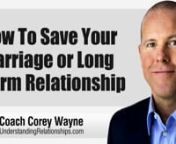 How to save your marriage or long-term relationship to regain the spark, passion and intimacy.nnnnIn this video coaching newsletter I discuss an email success story from a viewer who has been following my work for about a year, but never put what he was learning into practice until recently. He has been in a mostly loveless and sexless marriage for the past seven years. Once he actually started to apply what he was learning in my book, 3% Man, his wife started responding immediately. She is more