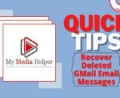 We Have a Quick Tip For You! Recover your emails that might have been deleted due to someone accessing your account without permission or you just thought you would never need them ever again. Enjoy!nn�GMAIL MESSAGE RECOVERY TOOL: https://support.google.com/mail/answer/7015314?hl=en Marketing Tips, WordPress Help, Copywriting, Graphic Arts, and a variety of different projects I&#39;m excited to show you as I experience them myself. I love sharing my Writings, Films, and Books with you gals and g