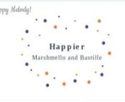 Happier by Marshmello and Bastille nnLyrics produced by Marshmello--n[Intro: Bastille]nLately, I&#39;ve been, I&#39;ve been thinkingnI want you to be happier, I want you to be happiernn[Verse 1: Bastille]nWhen the morning comesnWhen we see what we&#39;ve becomenIn the cold light of day, we&#39;re a flame in the windnNot the fire that we&#39;ve begunnEvery argument, every word we can&#39;t take backn&#39;Cause with all that has happenednI think that we both know the way that this story endsnn[Chorus: Bastille]nThen only for