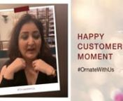 Our happy customer Monu Walia shares her #myornatemoment with us. Please #ornatewithus and share your happy ornate moment with us. Our website: www.ornatejewels.com Check out our other videos to know more about our collections https://studio.youtube.com/video/Q5hw... 2. https://studio.youtube.com/video/guxO... 3.https://studio.youtube.com/video/DG1v... 4. https://studio.youtube.com/video/DmSK... Click Here To Subscribe Our Youtube channel: https://www.youtube.com/channel/UC9_0... Explore more