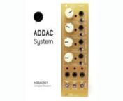 ADDAC501 Complex Random*nnOutput connected to a multiple and then to an Osciloscope and to a VCO.nnmore info here:nhttp://addacsystem.com/product/addac500-series/addac501-complex-randomnnhttp://www.addacsystem.com