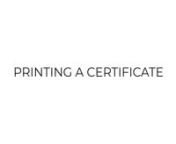 Printing a Certificate from certificate