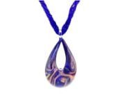 https://www.ross-simons.com/920590.htmlnnYoull feel like diving into the depths of the deep blue sea every time you don this exquisite pendant necklace. This Italian masterpiece presents a gorgeous dark blue Murano pendant swirled with shimmering bronze and gold tones, suspending from six strands of round blue Murano glass beads. Set in polished 18kt yellow gold over sterling silver. Includes a 2 extender. Lobster clasp, Murano necklace.