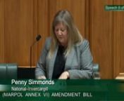 2021-09-28 - Maritime Transport (MARPOL Annex VI) Amendment Bill - Second Reading - Video 9nnPenny Simmonds