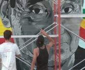 2010. Monterrey, Mexico.nATMA is invited by MARCO (Museum of Contemporary Art) and the Alliance Fran�aise to contribute to the SERES QUERIDOS project: painting large-scale mural-portraits of unsung local heroes in prominent parts of the city.nwww.atma-art.com