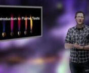 In this tutorial we look at 25 different elements and see how their colour varies when placed in a colourless flame. The colours produced are a result of the emission spectra for each element. We don&#39;t go into the emission spectra in this tutorial but flame tests are an excellent introduction to the quantum world in which chemistry operates and a great starting point to explain electron configuration and electronic structure in atoms. Below is a list of the elements discussed in this tutorial to