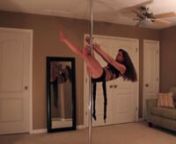 Clips of me pole dancing to the song