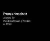 A touching tribute, developed by the AARP, to Frances Hesselbein&#39;s life in service to leaders of the social sector.nnDIALOGUE QUESTIONSnn1) What is your definition of leadership?n2) How has your definition of leadership changed over time?nnFURTHER READING nnSeeing Your Contribution Life-Size &#124; Frances Hesselbeinnhttp://www.hesselbeininstitute.org/knowledgecenter/journal.aspx?ArticleID=17