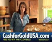 Cash for Gold USA has been proven to pay 3X more cash than any of their competitors. They buy gold, sterling silver, platinum and diamonds in any condition. nnSpecial &#36;50 Cash Bonus offer if you sign up for a Free Goldpak or Shipping Label today! nnWe appreciate your business!