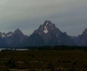 A time lapse video shot over three hours on the morning of Tuesday, August 18th, 2009 outside of Jackson Lake Lodge, Wyoming, facing the Grand Tetons range (specifically, Mount Moran).