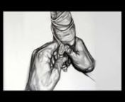The animation The Clash is assembled of the images size 50 x 35 cm. The drawings represent different aspects of hitting the boxing bag (Heavy Bag Training), as metaphors of conflict, struggle and play with our own being.nnThe focus is on the hands: the hands beating boxing bag, hands wrapped in bandages, and hands that meet and touch one another, the hands that fight and the hands that give. All mental strength is transferred to them. They face our true and false self, the rational and emotional