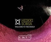 Heikki is all about style, going big and being creative, which can be best seen through his many film parts. Heikki has also posted some epic moments in contests including when he boosted the worlds highest air at Arctic Challenge in 2001 or when he unstrapped his back foot to finish off his X-Games slope style run with a one footed fs 360. Heikki’s riding is something special… silky smooth with the balls of an elephant! He’s always finding new ways of expressing himself.nMost recently he