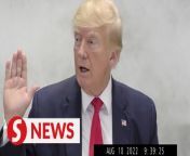 The New York State Attorney General’s office on Tuesday (Jan 31) released a video showing former U.S. President Donald Trump invoking his fifth amendment right against self-incrimination when asked about his family’s business practices during a civil investigation last summer.&#60;br/&#62;&#60;br/&#62;WATCH MORE: https://thestartv.com/c/news&#60;br/&#62;SUBSCRIBE: https://cutt.ly/TheStar&#60;br/&#62;LIKE: https://fb.com/TheStarOnline