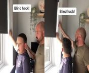 Cool footage has surfaced of a young boy leaving his dad and older brother speechless with an interesting blinds hack.&#60;br/&#62;&#60;br/&#62;&#92;