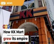 From humble beginnings in Kuchai Lama, Kuala Lumpur, the chain is now the second-largest in the grocery business, having overtaken heavyweight 7-Eleven.&#60;br/&#62;&#60;br/&#62;Read More: &#60;br/&#62;https://www.freemalaysiatoday.com/category/nation/2024/03/25/home-grown-kk-marts-rise-from-solitary-store-to-convenience-empire/ &#60;br/&#62;&#60;br/&#62;Laporan Lanjut: &#60;br/&#62;https://www.freemalaysiatoday.com/category/bahasa/tempatan/2024/03/25/daripada-1-lokasi-kk-mart-jadi-empayar-kedai-serbaneka/&#60;br/&#62;&#60;br/&#62;Free Malaysia Today is an independent, bi-lingual news portal with a focus on Malaysian current affairs.&#60;br/&#62;&#60;br/&#62;Subscribe to our channel - http://bit.ly/2Qo08ry&#60;br/&#62;------------------------------------------------------------------------------------------------------------------------------------------------------&#60;br/&#62;Check us out at https://www.freemalaysiatoday.com&#60;br/&#62;Follow FMT on Facebook: https://bit.ly/49JJoo5&#60;br/&#62;Follow FMT on Dailymotion: https://bit.ly/2WGITHM&#60;br/&#62;Follow FMT on X: https://bit.ly/48zARSW &#60;br/&#62;Follow FMT on Instagram: https://bit.ly/48Cq76h&#60;br/&#62;Follow FMT on TikTok : https://bit.ly/3uKuQFp&#60;br/&#62;Follow FMT Berita on TikTok: https://bit.ly/48vpnQG &#60;br/&#62;Follow FMT Telegram - https://bit.ly/42VyzMX&#60;br/&#62;Follow FMT LinkedIn - https://bit.ly/42YytEb&#60;br/&#62;Follow FMT Lifestyle on Instagram: https://bit.ly/42WrsUj&#60;br/&#62;Follow FMT on WhatsApp: https://bit.ly/49GMbxW &#60;br/&#62;------------------------------------------------------------------------------------------------------------------------------------------------------&#60;br/&#62;Download FMT News App:&#60;br/&#62;Google Play – http://bit.ly/2YSuV46&#60;br/&#62;App Store – https://apple.co/2HNH7gZ&#60;br/&#62;Huawei AppGallery - https://bit.ly/2D2OpNP&#60;br/&#62;&#60;br/&#62;#FMTNews #KKMart #KKChai