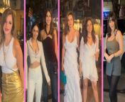 It&#39;s a starry affair at Bandra as Bollywood Beauties including Neha Sharma, Aisha Sharma, Sussane Khan, Vaani Kapoor, Akanksha Ranjan Kapoor &amp; Giorgia Andriani arrive for the glamorous bash in style. All Divas graced the event donning their Hot &amp; Sizzling Looks!