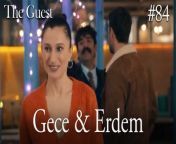 Gece &amp; Erdem #84&#60;br/&#62;&#60;br/&#62;Escaping from her past, Gece&#39;s new life begins after she tries to finish the old one. When she opens her eyes in the hospital, she turns this into an opportunity and makes the doctors believe that she has lost her memory.&#60;br/&#62;&#60;br/&#62;Erdem, a successful policeman, takes pity on this poor unidentified girl and offers her to stay at his house with his family until she remembers who she is. At night, although she does not want to go to the house of a man she does not know, she accepts this offer to escape from her past, which is coming after her, and suddenly finds herself in a house with 3 children.&#60;br/&#62;&#60;br/&#62;CAST: Hazal Kaya,Buğra Gülsoy, Ozan Dolunay, Selen Öztürk, Bülent Şakrak, Nezaket Erden, Berk Yaygın, Salih Demir Ural, Zeyno Asya Orçin, Emir Kaan Özkan&#60;br/&#62;&#60;br/&#62;CREDITS&#60;br/&#62;PRODUCTION: MEDYAPIM&#60;br/&#62;PRODUCER: FATIH AKSOY&#60;br/&#62;DIRECTOR: ARDA SARIGUN&#60;br/&#62;SCREENPLAY ADAPTATION: ÖZGE ARAS