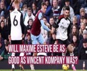 Vincent Kompany was asked in his post match press conference if Maxime Estève will be as good as Vincent himself was by young fan Hughie Higginson.