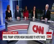 CNN&#39;s Anderson Cooper discusses President Trump&#39;s lack of evidence to support his voter fraud claim that voters went into their cars to change clothes and vote again.