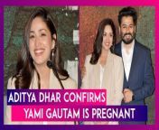 Power couple Aditya Dhar and Yami Gautam, who tied the knot in 2021, are expecting their first child together. During the trailer launch event for their film &#39;Article 370&#39; in Mumbai, the couple joyfully confirmed the pregnancy. Dhar announced, “There is a baby on the way, and we are yet to know whether it is Laxmi or Ganesha.” Notably, Aditya also handed over a pillow to Yami for her comfort during the press meet. The mom-to-be also spoke about her experience of shooting for the film while she was expecting.&#60;br/&#62;