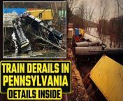 Watch as emergency responders rush to the scene after a Norfolk Southern train derails in eastern Pennsylvania, spilling diesel fuel and plastic pellets into the Lehigh River. Fortunately, no injuries were reported, but the incident has raised concerns about rail safety. Stay tuned for updates on the investigation and cleanup efforts.&#60;br/&#62; &#60;br/&#62;#TrainDerail #Pennsylvania #USNews #USA #JoeBiden #Norfolk #NorfolkSouthernTrain #NorfolkTrain #LehighRiver #OneindiaNews&#60;br/&#62;~PR.274~ED.101~GR.121~HT.96~