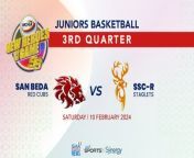 Watch the Third Quarter of the matchup between San Sebastian College - Recoletos and San Beda University on Day 1 of the #NCAASeason99 Juniors Basketball tournament. &#60;br/&#62;