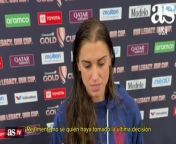 Alex Morgan reacts after win over Canada in San Diego from canadian in french plural