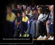 The couple stepped out with the actor’s 12-year-old son, Samuel (whom he shares with ex Jennifer Garner), to watch the Lakers take on the Golden State Warriors at the Crypto.com Arena on Saturday.&#60;br/&#62;&#60;br/&#62;The “Let’s Get Loud” songstress, 54, and Affleck, 51, held each other close as they intently watched the game courtside with the pre-teen.&#60;br/&#62;&#60;br/&#62;