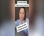 An English woman who developed a Welsh accent despite never visiting the country has shared her struggles in an online video diary.&#60;br/&#62;&#60;br/&#62;Zoe Coles, from Stamford, said she gets &#39;anxious&#39; when leaving the house as she feels like she &#39;doesn&#39;t fit in any more&#39; because of her new voice.