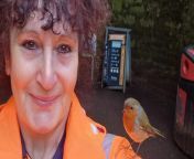 A woman has befriended a family of robins - who now land on her head and sing to her.&#60;br/&#62;&#60;br/&#62;Dawn Kiff, 58, began working as a cleansing operative in Shaldon, Devon, nine months ago, spending a lot of time in and around the heavily forested Smuggler’s Tunnel as a result.&#60;br/&#62;&#60;br/&#62;But over the past month, she has become a familiar face in the village – after befriending the robins by feeding them during her coffee breaks.&#60;br/&#62;&#60;br/&#62;And not only do they now pay her regular visits - they have even got to know her routine.&#60;br/&#62;&#60;br/&#62;Dawn said: “I first noticed them back in October when the leaves were coming down and I had to clean around the tunnel.&#60;br/&#62;&#60;br/&#62;“There’s a lot of wildlife up there, but the robins were sort of following me around. My mum passed away in September, so it came at a really nice time to be honest.&#60;br/&#62;&#60;br/&#62;“It was only about six weeks ago, so I decided to sit down before I went to go and clean the tunnel. I had a coffee and a croissant – and this little bird, that I’d called Rosy, sat next to me. &#60;br/&#62;&#60;br/&#62;“I thought she was very friendly, so I ripped off a bit of my croissant and put it down next to me and it ate it. &#60;br/&#62;&#60;br/&#62;“It just seemed to hang around, so I gave it a little bit more and it ate that and then flew off.&#60;br/&#62;&#60;br/&#62;“The next day, it was there waiting for me again. By the third day, it was landing on my boot, so I took my phone out to take a picture of it and it just stood there.&#60;br/&#62;&#60;br/&#62;“By the fourth day, I’d managed to get it on my hand – it was a really quick process, and I was shocked!&#60;br/&#62;&#60;br/&#62;“I made it a little routine – once that happened, I made sure to take my breaks before and after I clean the tunnel. &#60;br/&#62;&#60;br/&#62;“It just got friendlier and friendlier, until another bird turned up – and it was feeding it!”&#60;br/&#62;&#60;br/&#62;Dawn quickly realized that the bird she had been feeding was actually a male – and the bird he was feeding was his mate.&#60;br/&#62;&#60;br/&#62;She renamed the pair Robby and Rosy – and was quickly surprised by a new addition to their family.&#60;br/&#62;&#60;br/&#62;Amazed by the friendliness of the pair of birds, Dawn began posting photos and videos of their interactions on Facebook, quickly attracting the attention of village residents.&#60;br/&#62;&#60;br/&#62;“These little robins, it turns out, have had a chick! I discovered the male was feeding a chick in the tree, so now they’ve got a little family,” said Dawn.&#60;br/&#62;&#60;br/&#62;“I started to take pictures of them, because they were so tame, and I couldn’t believe it.&#60;br/&#62;&#60;br/&#62;“I was showing some of the villagers, and they said I should put them on social media. The response I got was massive, I was really surprised.&#60;br/&#62;&#60;br/&#62;“For the last two weeks, I’ve had the whole family around me and I’ve had some really magical times.&#60;br/&#62;&#60;br/&#62;“On Friday, it was raining, and I had my hood up. I carry seeds with me now, so I put a bit of seed on my head, and it landed on my head, grabbed it, and flew off to feed the chick.&#60;br/&#62;&#60;br/&#62;“The next thing I know, I was walking, and it landed on my head and started singing to me!”&#60;br/&#62;&#60;br/&#62;The robins have now become minor celebrities in Shaldon – with residents even volunteering to look after the family while Dawn goes on holiday.&#60;br/&#62;&#60;br/&#62;For Dawn, the birds have become her favourite part of her work day – and when her Shaldon route ends next month, she still plans to come back and visit Robby and Rosy.&#60;br/&#62;&#60;br/&#62;“I look forward to seeing them every day,” she said.&#60;br/&#62;&#60;br/&#62;“But they will be alright – they’re wild animals at the end of the day, and they’re always there and safe when I come back from the weekends.”
